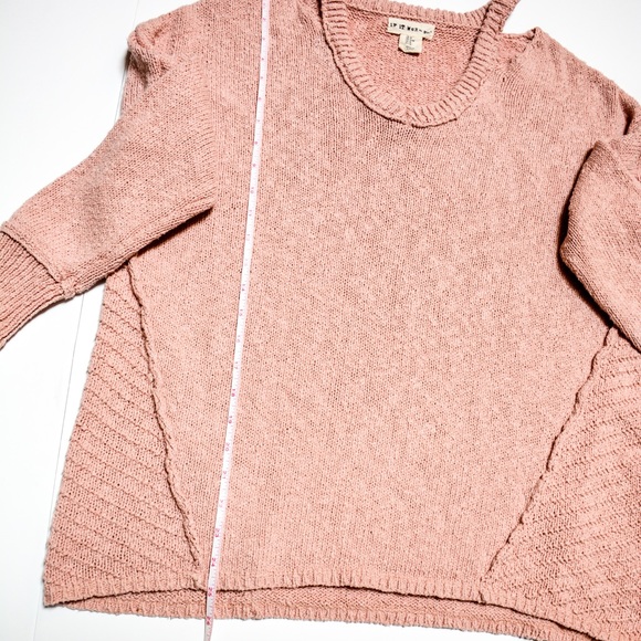 If it Were Me Dusty Pink Cable Knit Sweater- M - Picture 8 of 11